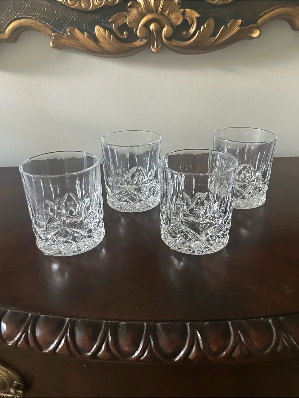 Crystal Whiskey Glass Drinkware - Qty 4